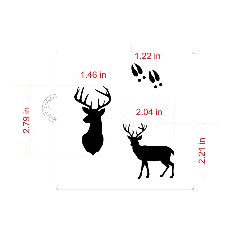 Buck / Deer Cookie Stencil