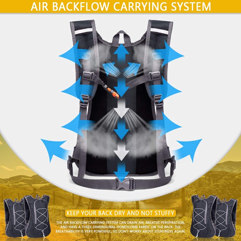 aiface 6L Bicycle Backpack Cycling Backpack Waterproof Running Backpack Foldable