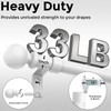 Wolistsa 2 Pack White Curtain Rod, 1 Inch Adjustable Heavy