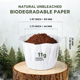 Disposable Paper Coffee Filters K Cup Paper Filters for K-eurig Single Brewer Reusable Cups, K-Cup Coffee Pods, Fit Most K eurig Single Serve Filter Brands Coffee Pods(400 Pack)