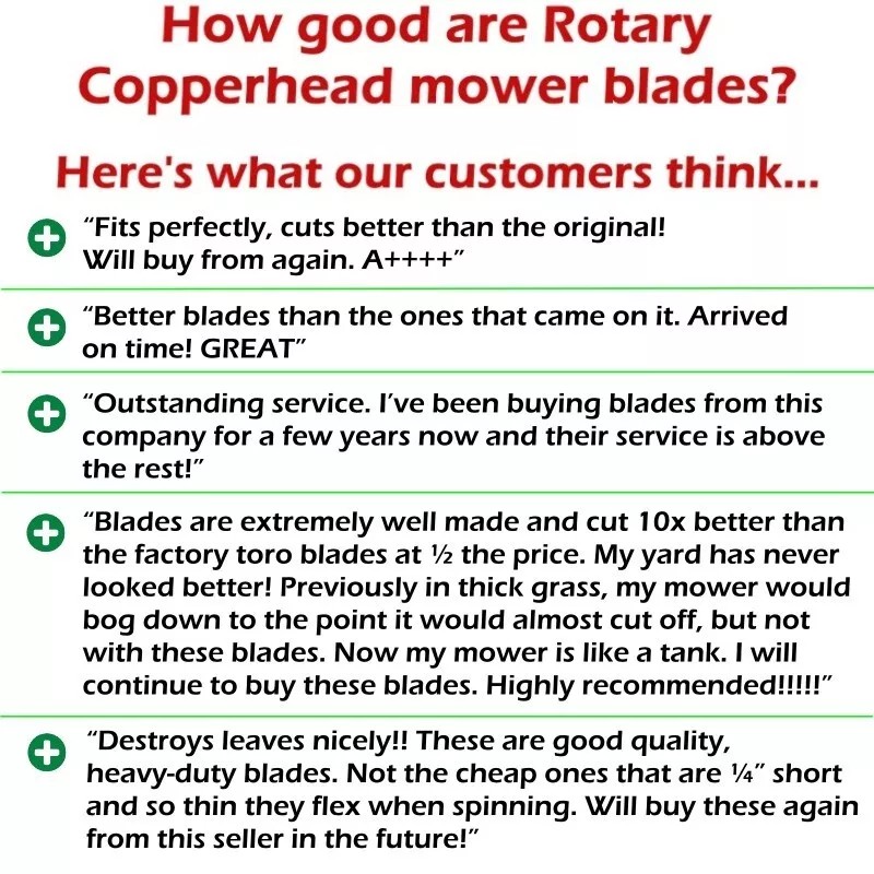 For John Deere COPPERHEAD 3-PACK 48" HD JOHN DEERE MULCHING