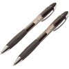 BIC Atlantis Retracable Gel, 2 Pack, Black Ink, Medium Point