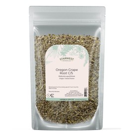 Starwest Botanicals Oregon Grape Root Wildcrafted - Dried Loose Herb for Tea, Tinctures, Capsules, & Salves, Natural Wellness for Women & Men, Cut & Sifted, Certified Kosher, Non-GMO - 4 oz Pouch