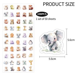 100 Fantasy Animal Stickers, Stickers Animals, Ignite Stickers, Bear Stickers, Cartoon Animal Aesthetic Stickers, Cute Animal Stickers