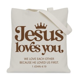 LNGORUS Christian Gifts Tote Bag for Women Girls, Jesus Gifts Tote Bag for Church