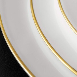 Villeroy & Boch Signature Anmut Gold Breakfast Plate, Diameter 22 cm, White/Gold