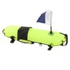 Diving Float Fluorescent Green Inflation Signal Buoy with Flag for
