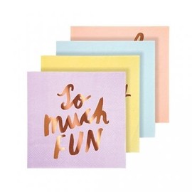 Small Typographic Napkins