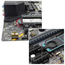 25Pcs PC Motherboard Screws M.2 SSD NVMe Screws Mounting Kit Compatible with ASUS Motherboards with Stud and Screwdriver Computer Parts