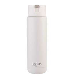 Oasis Ceramic Lined Stainless Steel Triple Wall Insulated Moda Drink Bottle 700 ml - Alabaster
