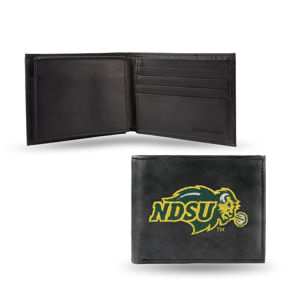 Rico Industries NCAA North Dakota State Bison Embroidered Leather Billfold Wallet