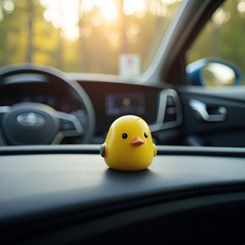 5Pcs Yellow Mini Chicken Car Interior Decoration,Little Chicken Chick Ornament,Auto Rearview Mirror Dashboard Ornaments for Woman Man Gift Car Accessories Automotive Interior Mirrors Upholstery Care