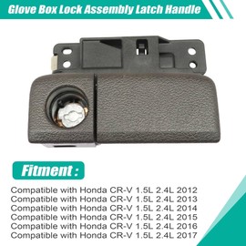 XQSMWF Glove Box Lock Assembly Latch Handle Gray,Compatible with Honda CR-V 1.5L 2.4L 2012-2017#77540-T0A-A01