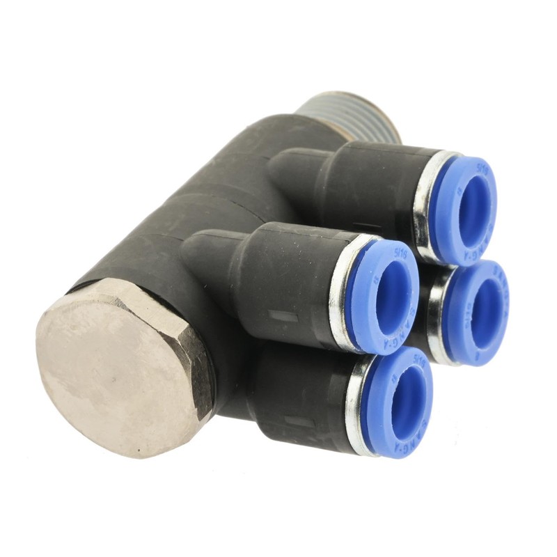 IQS 4-Way Distributor Multiple Distributor with Male Thread R 1/2