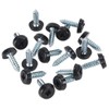 KafTon 20Pack Number Plate Fixing Fitting Oversized Screws 5x Blue,