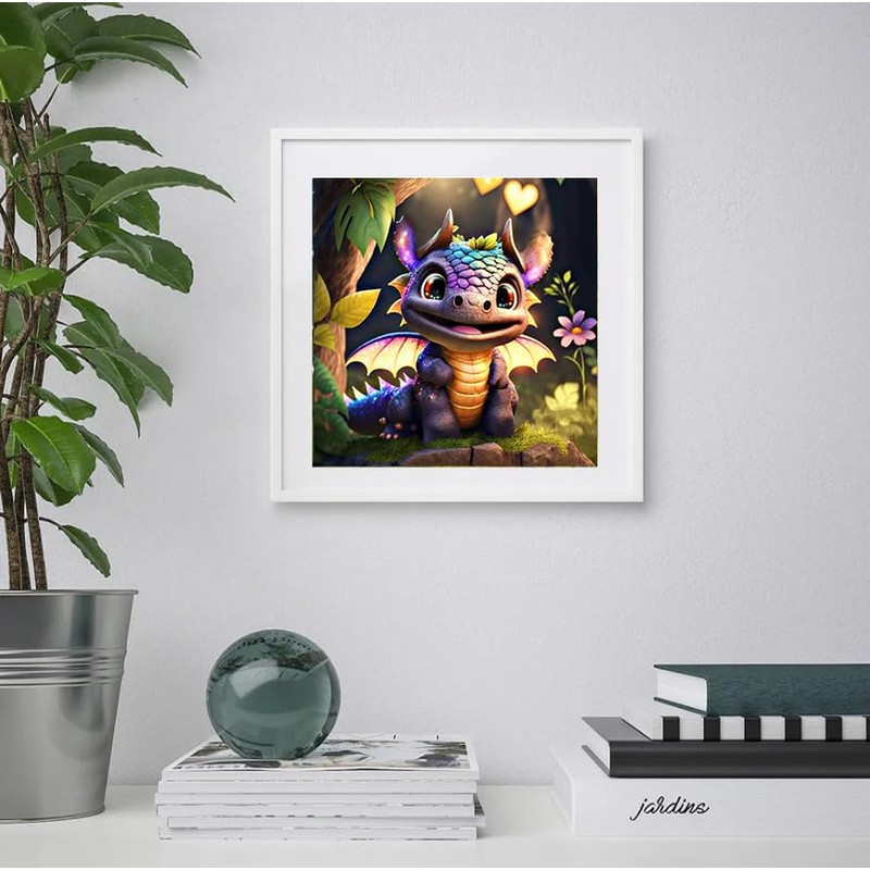 Fantasy Dragon 5D Diamond Painting Kits for Adults, DIY Cute