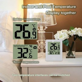 Longzhuo Digital Pool Thermometer Floating, Water Thermometer Electronic, Wireless Pool Spa Thermometer, Read Water Temperature, Floating Thermometer with Display for Outdoor and Indoor Pool and Spa