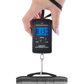 4175 Digital Luggage Scales Hanging Scales up to 40 kg +/- 5 g Measuring Units kg lb Jin oz Tare Hold Function