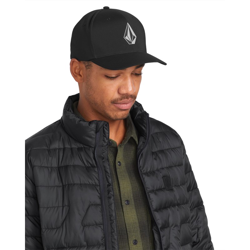 Volcom Men's Full Stone Flexfit Hat, Black S324