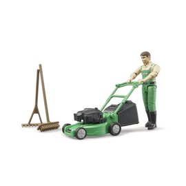 Bruder 62103 BWorld Gardener with Mower and Tools