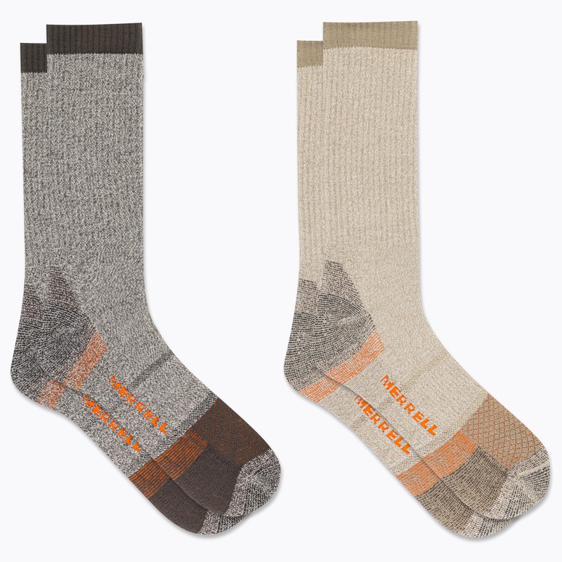 Merrell Unisex Performance Safety Toe Crew, Assorted brown