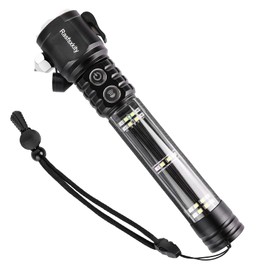 Multi-Function Emergency with Window Breaker and Seatbelt Cutter, LED Flashlight, flashlights high lumens，Strobe SOS Beacon，Mobile Power，Alarm Rescue，for car，Outdoor，Hiking, Fishing, Dog Walking