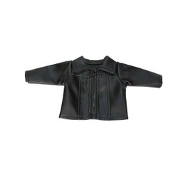 American Fashion World Black Leather Jacket made for 18 inch dolls such as American Girl Dolls