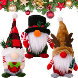 Yueser Christmas Gnome Figures, Plush Gnome Figures, Set of 3 Gnome Christmas Gnome Decoration Christmas Gnome Christmas Decoration Cute Gnome Gnome Gifts for Christmas Deer Antlers Hat