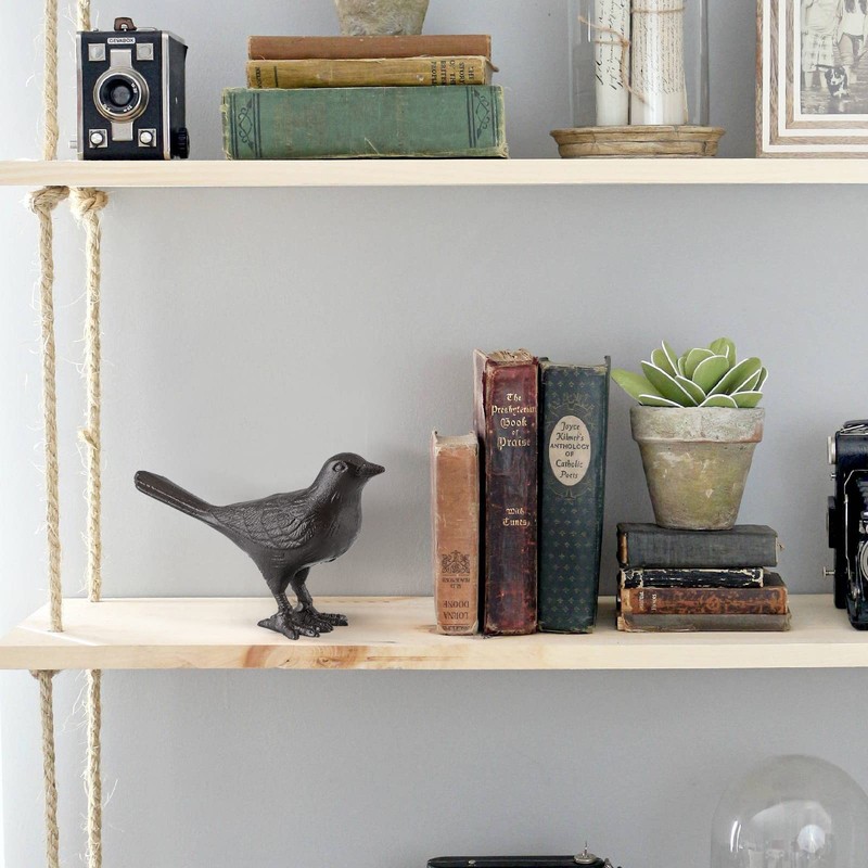 MOLIGOU Cast Iron Bird Figurine, Bird Statues Home Decor, Decorative