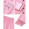 Mikrdoo Girls Silk pajamas Sets: Long Sleeve Sleepwear Button-Down 2