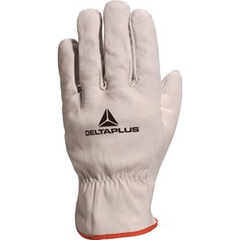 Delta Plus FBN49 Grey Full Grain Leather Safety Work Gloves (Medium)