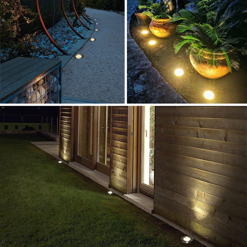 LEDVIE LED Landscape Lights, 12 Pack 7W Ground Lights With