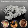 Silver Wedding Hair Clips Bride Wedding Hair Pins, 20 Pearl-Inspired