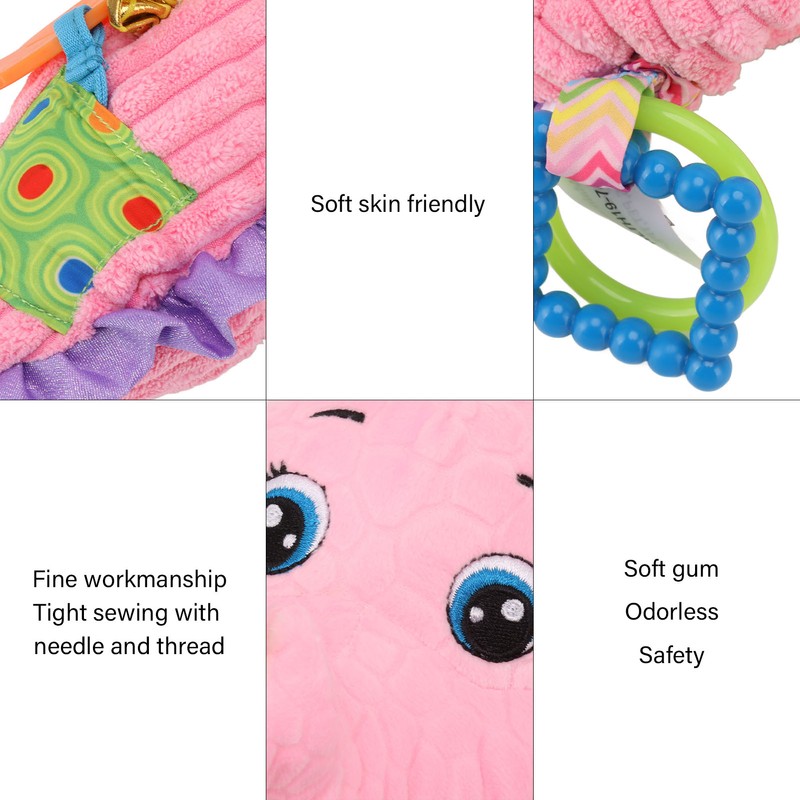 Stuffed Hanging Rattle Doll Soft Sea Horse Cartoon Hanging Plush
