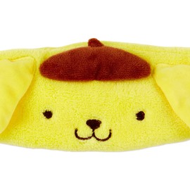 Sanrio 986178 Hair Band, Hair Turban Headband, Yellow, Pompompurin, Purin, Face Wash, Makeup, One Size Fits Most, Girls, Character