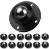 Deear Self Adhesive Caster Wheels for Furniture,Storage Box,Trash Can,PC Stainless