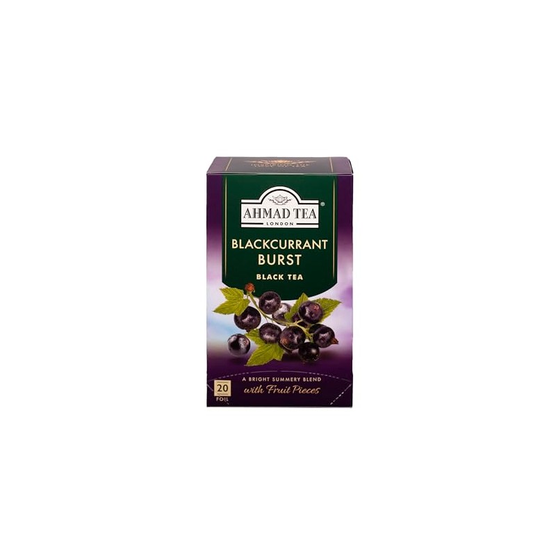 Ahmad Tea Blackcurrant Burst, 20 Count (Pack of 6)