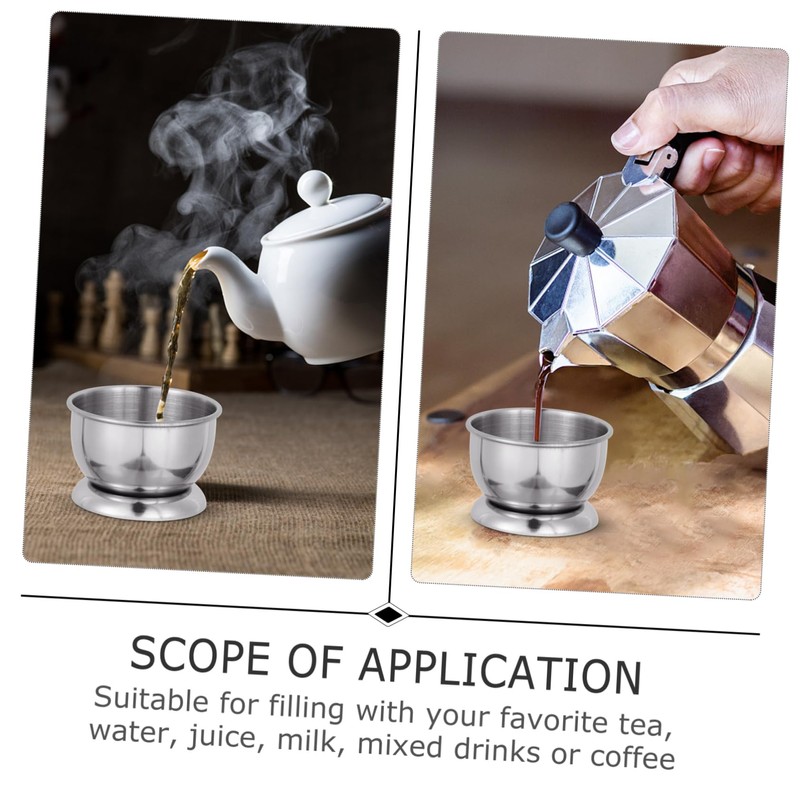 Mobestech Stainless Steel Teacup Portable Water Cup for Home Office