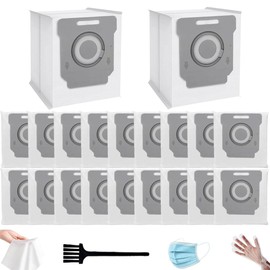 20 Pack Vacuum Bags for iRobot Roomba i s j Series, Compatible with i3+ i4+ i6+ i7+ i8+ j7+ s9+ 104 105 405 504 505 705 Clean Base Automatic Dirt Disposal Bags Replacement Parts