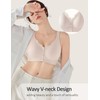 Gailife Jelly Front Closure Bras for Women Wireless No Underwire