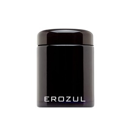 Erozul 100 ml (1/4 oz) Screw Top Airtight Wide Mouth Ultraviolet Glass Jar with High UV Protection