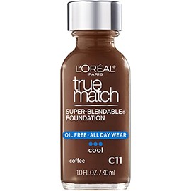 L'Oreal Paris Makeup True Match - Base líquida supermezclable, color café C11, 1 onza líquida, 1 unidad