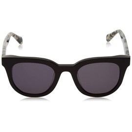 Fossil Women's Female Sunglass Style FOS 2097/S Oval, Black, 48mm, 23mm