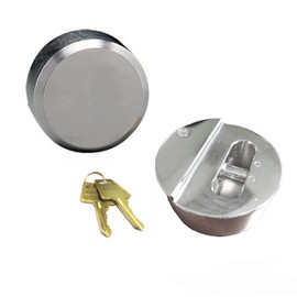 Hidden Shackle Hockey Puck Padlock 2 Keys Van & Trailer Door Lock 2-7/8" (73m KA (5 Pack)