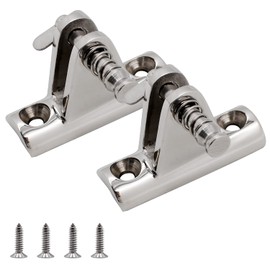 SHENGHUISS Bimini Top Deck Hinge Fitting 316 Stainless Steel Marine Bimini Top Fitting 90° Hardware W/Screws C 2 Pack