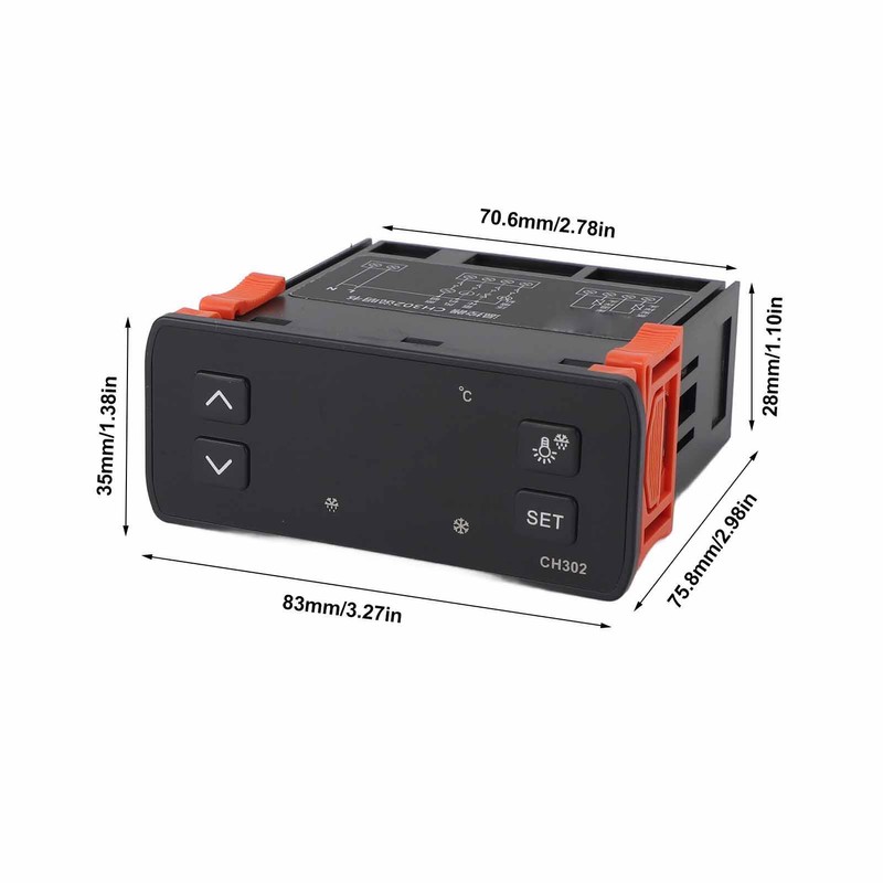 Digital Temperature Controller Dual Sensors Refrigerating Defrosting Alarm Smart Thermostat