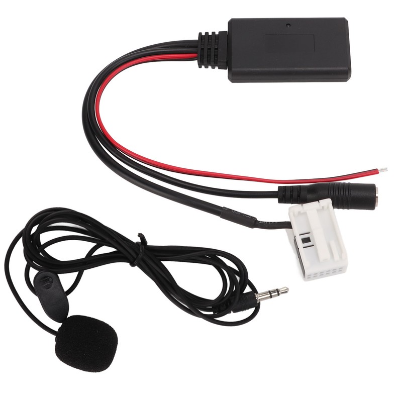 12 Pin AUX Adapter Hands Free Microphone Kit Wireless Bluetooth