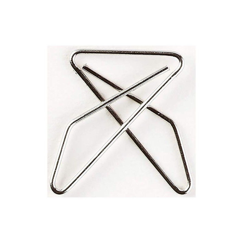 Exacompta 14765E Pack of 100 ZigZag Paper Clips 30 x