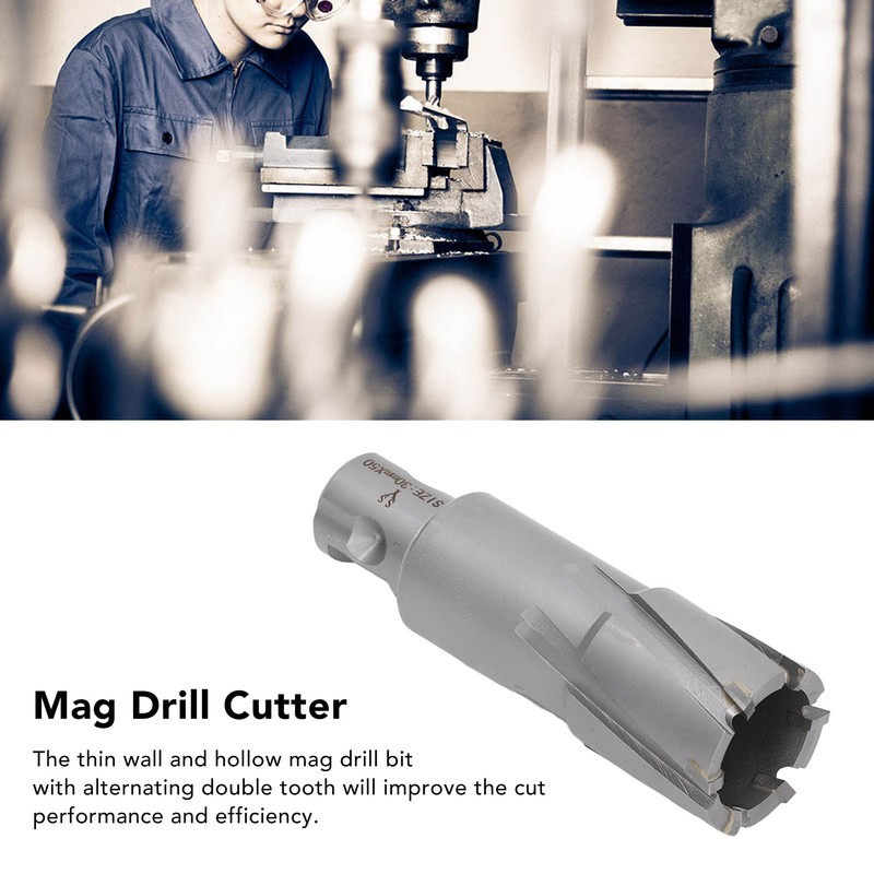 Mag Drill Bit Annular Cutter 50mm Cutting Depth Drilling Tool