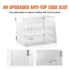 Acrylic 4-Tier Washable Pastry Display Case Countertop Bakery Removable Shelves